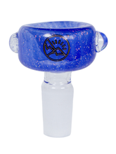 Load image into Gallery viewer, A blue 14mm Oro Dichro Slide Bowl.