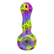 Load image into Gallery viewer, A Cotton Candy Eyce Silicone Spoon Pipe.