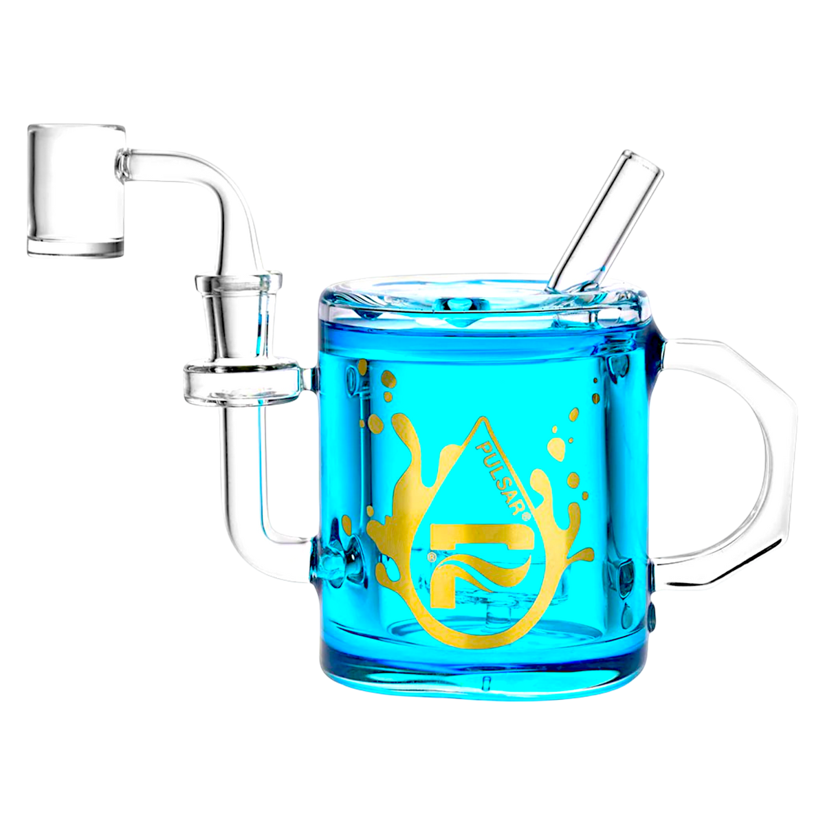 Pulsar Coffee Cup Glycerin Dab Rig  Smoke Glass Vape