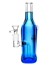 Load image into Gallery viewer, A blue Pulsar Frosty Beverage Glycerin Water Pipe.