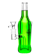 Load image into Gallery viewer, A green Pulsar Frosty Beverage Glycerin Water Pipe.