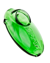 Load image into Gallery viewer, A green Grav Pebble Spoon Hand Pipe.