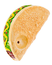 Load image into Gallery viewer, A Wacky Bowlz Taco Ceramic Hand Pipe.
