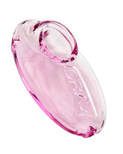 Load image into Gallery viewer, A pink Grav Pebble Spoon Hand Pipe.