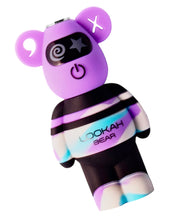 Load image into Gallery viewer, A purple tie dye Lookah Bear Cart Battery.