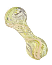 Load image into Gallery viewer, A Pastel Slyme Lines Hand Pipe handblown in America by TKO Glassworks.