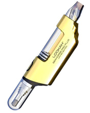 Load image into Gallery viewer, A royal gold Lookah Seahorse Pro Plus Nectar Collector.