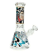 Load image into Gallery viewer, A Punk Rick Sanchez Glass Beaker Bong.