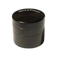 Load image into Gallery viewer, A black Sharpstone Flat Top Grinder 40mm.
