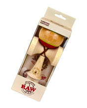 Load image into Gallery viewer, A Limited Edition RAW x No Jumper Kendama in it's box.
