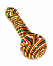 Load image into Gallery viewer, A Fire & Ice Swirls Hand Pipe.