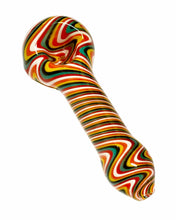Load image into Gallery viewer, A Fire & Ice Swirls Hand Pipe.