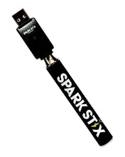Load image into Gallery viewer, A black Spark Stix Variable Voltage Pen Battery.