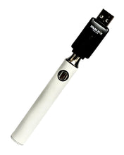 Load image into Gallery viewer, A white Spark Stix Variable Voltage Pen Battery.