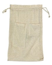 Load image into Gallery viewer, The back of a medium Oro Canvas Bag.