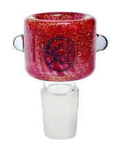 Load image into Gallery viewer, A maroon 18mm Oro Dichro Slide Bowl.