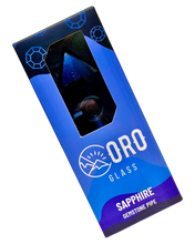 Load image into Gallery viewer, A Sapphire Oro Gemstone Pipe inside its packaging