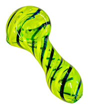 Load image into Gallery viewer, A TKO Glassworks Slyme Lines Spoon Hand Pipe.