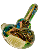 Load image into Gallery viewer, A TKO Glassworks Latty Fumed Dot Cap Hand Pipe.