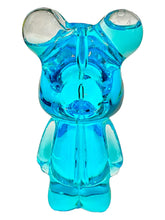 Load image into Gallery viewer, A Blue Teddy Bear Glycerin Hand Pipe.