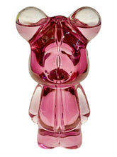 Load image into Gallery viewer, A Purple Teddy Bear Glycerin Hand Pipe.