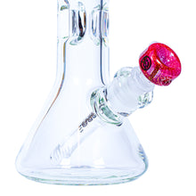 Load image into Gallery viewer, A maroon 14mm Oro Dichro Slide Bowl on an Oro Water Pipe.