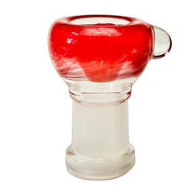 Load image into Gallery viewer, A red 18mm female Frit Push Slide handblown by TKO Glassworks in the USA.