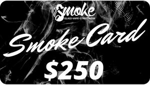 A $250 Smoke Glass and Vape Gift Card.