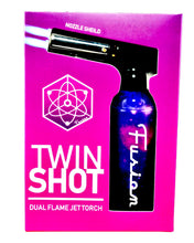 Load image into Gallery viewer, A Galaxy Fusion Twin Shot Dual Flame Jet Torch in its box.