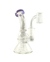 Load image into Gallery viewer, A purple-colored Encore Mini Matrix Dab Rig.