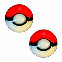 Load image into Gallery viewer, A Handmade Poké Ball Terp Pearl Set, created by Byte Glass.