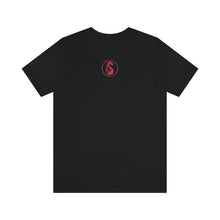Load image into Gallery viewer, The back of a black Bluntz Of That Good T-Shirt from Smoke Glass and Vape.