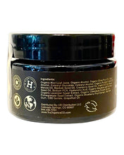 Load image into Gallery viewer, The back of a jar of TRU Organics CBD Eye Cream.