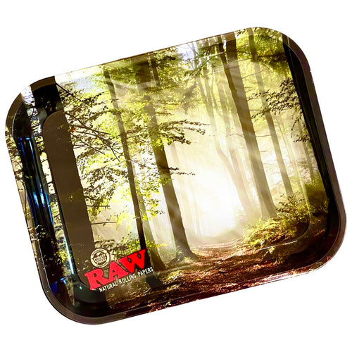 A RAW Smokey Forest Large Rolling Tray.