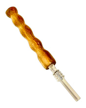 Load image into Gallery viewer, An African Zebrawood Wood Nectar Collector made by Steve's Dank Pipes.