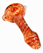 Load image into Gallery viewer, A Brickyard Glass Thick Frit Internal Twist Spoon Pipe.