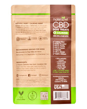 Load image into Gallery viewer, The back of a bag of 600mg Holistapet CBD Calming Dog Treats.