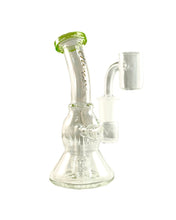 Load image into Gallery viewer, A green-colored Encore Mini Matrix Dab Rig.