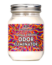 Load image into Gallery viewer, A Vanilla Chronic Special Blue Odor Eliminator Candle.