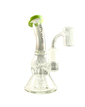 Load image into Gallery viewer, A slyme-colored Encore Mini Matrix Dab Rig.