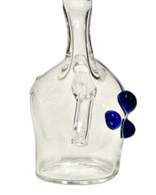 Load image into Gallery viewer, The back of a Hippie Hookup 3-Dotted Mini Bubbler.