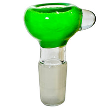 Load image into Gallery viewer, An green 18mm male Frit Push Slide handblown by TKO Glassworks in the USA.