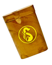 Load image into Gallery viewer, A Smoke Yellow Logo Wood Dugout.