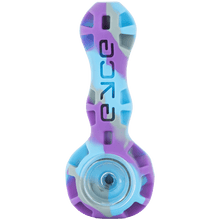 Load image into Gallery viewer, A Mermaid Purple Eyce Silicone Spoon Pipe.