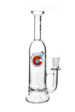 Load image into Gallery viewer, A Glasslab 303 Skinny Straight Bottle Rig with a turbine perc.