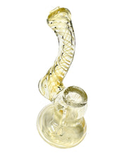 Load image into Gallery viewer, A Mini Fumed Twist Glass Bubbler.