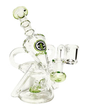 Load image into Gallery viewer, A green-colored Encore Ray Gun Recycler Dab Rig.