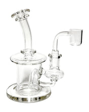 Load image into Gallery viewer, A TKO Clear Popped Hole Dab Rig.