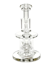 Load image into Gallery viewer, The front of a TKO Clear Popped Hole Dab Rig.