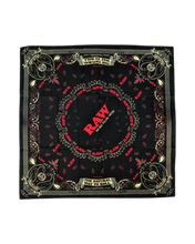 Load image into Gallery viewer, A black RAW Bandana.